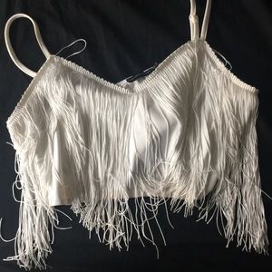 Fringe crop top